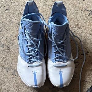 Men’s Light Blue and White 361 dream catchers Basketball Shoes
